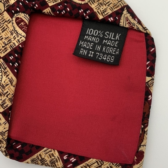 Vintage Looney Tunes Mania Tasmanian Devil 100% Silk Tie from 1995 - Picture 7 of 7